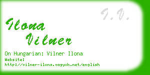 ilona vilner business card